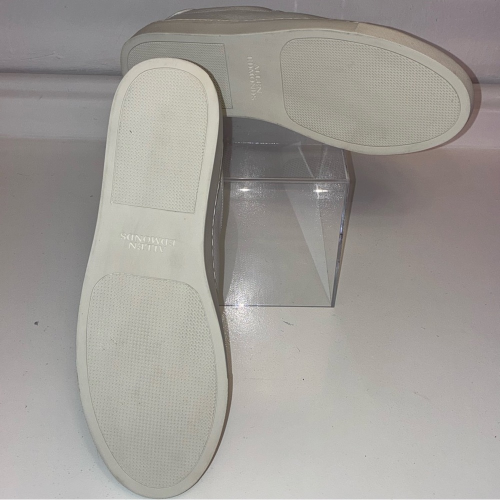 Allen Edmonds White Fisher Mix Leather Sneakers Sz 12 - Picture 3 of 10